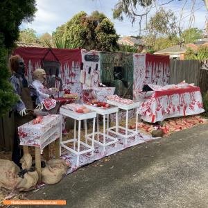 Halloween display at 11 Newman Road, Croydon