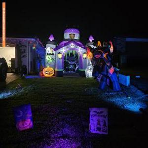 Halloween display at 37 Honeywood Drive, Fernvale