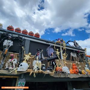 Halloween display at 22 Wivenhoe Avenue, Albany Creek