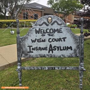 Halloween display at 1 Wren Court, Echuca