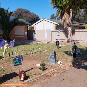 Halloween House display at 7 Daubney Court, Salisbury Downs