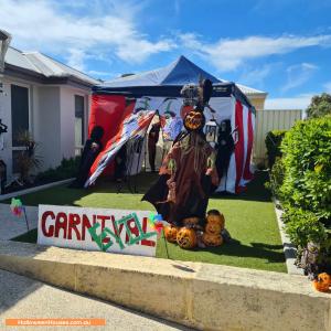 Halloween display at 21 Hawley Way, Madora Bay