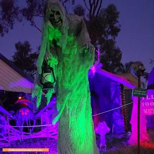 Halloween display at 3 Haven Road, Aberfoyle Park